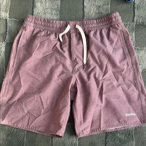 Rhythm Dusty Brown Shorts with White Accents